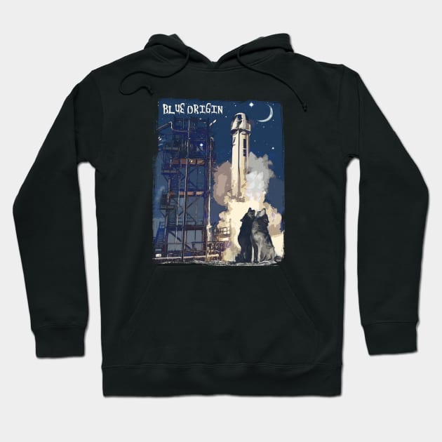 blue origin  launch Hoodie by ElArrogante